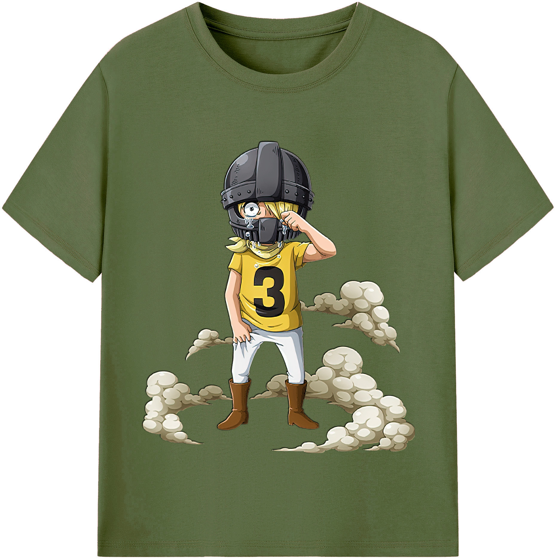 ワンピース サンジ ONE PIECE Sanji 綿100％半袖Tシャツ（フロントプリント）